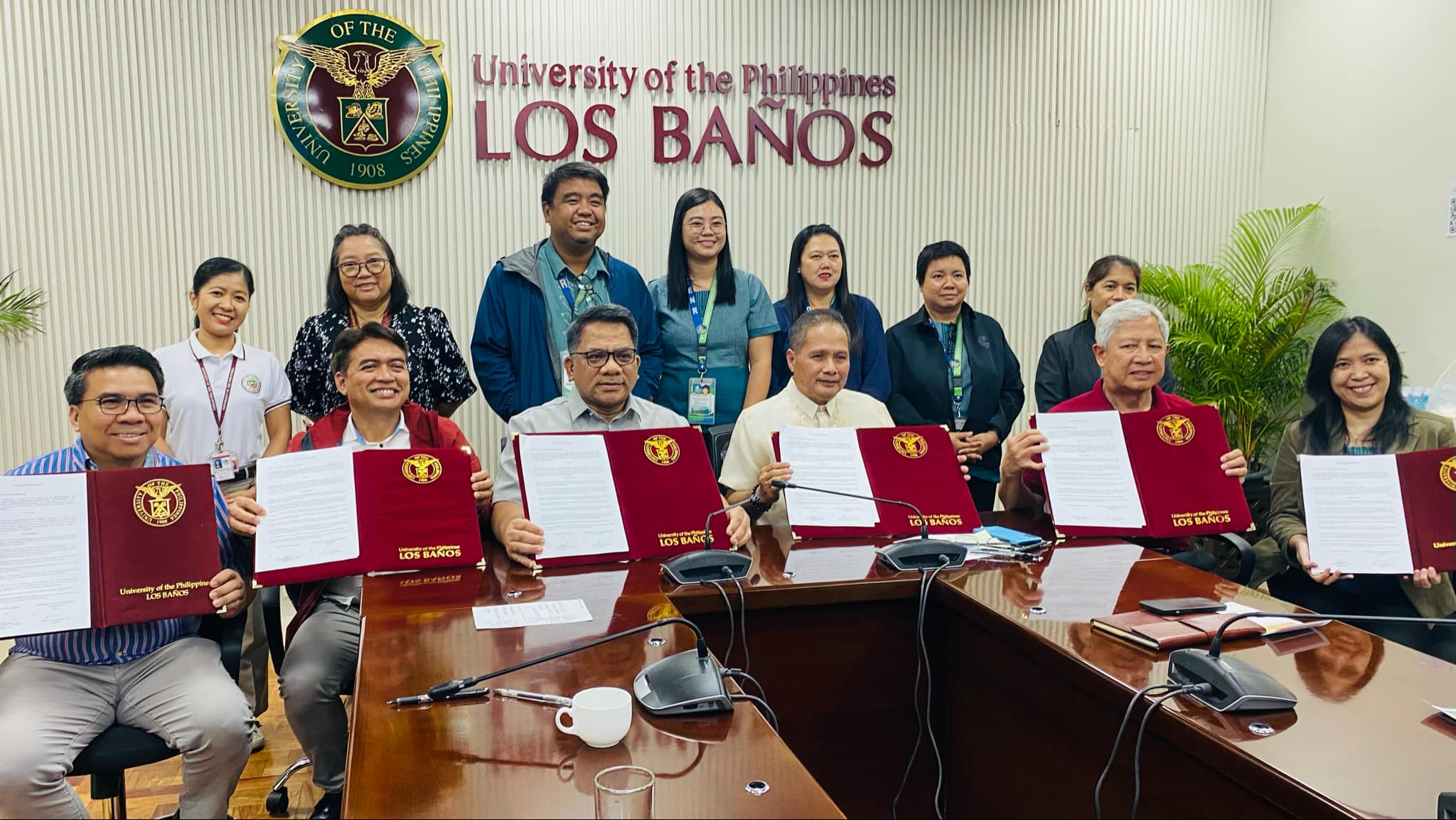 UPLB and DENR-Laguna Sign Deed of Donation for 30 cu. ft. Tree Logs